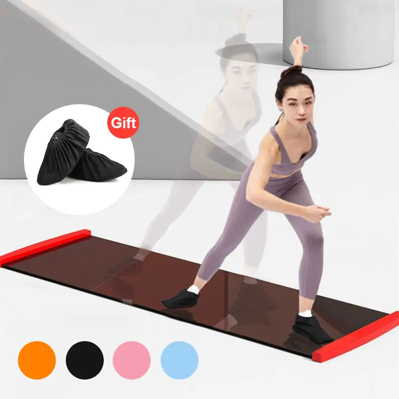 Tapis de yoga coulissant : Premium